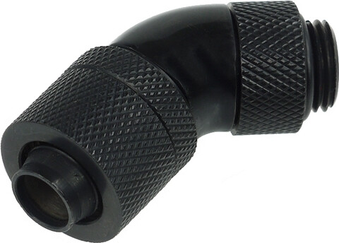 Alphacool 13/10 Compression Fitting 45 Revolvable G1/4 Fittings Μαύρο