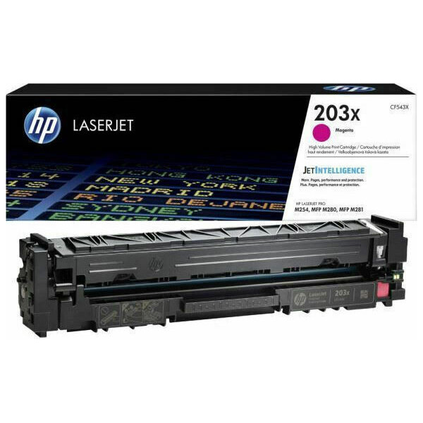 HP 203X Γνήσιο Toner Laser Εκτυπωτή Ματζέντα High Yield 2500 Σελίδων CF543X