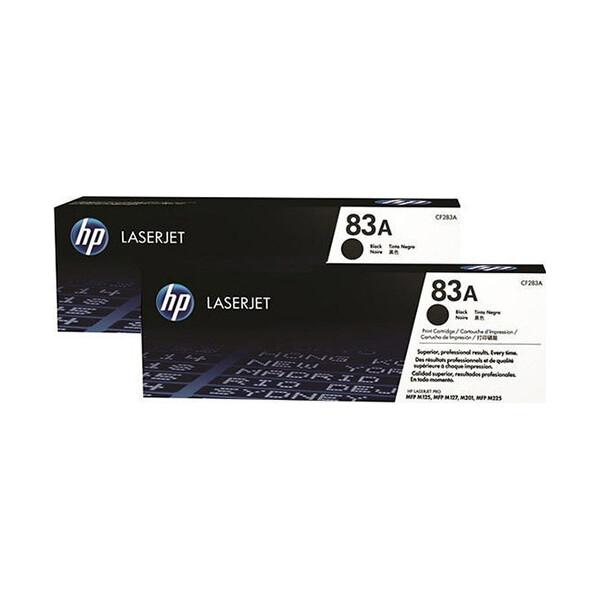 HP 83A Γνήσιο Multipack Toner Laser Εκτυπωτή Μαύρο 2τμχ CF283AD