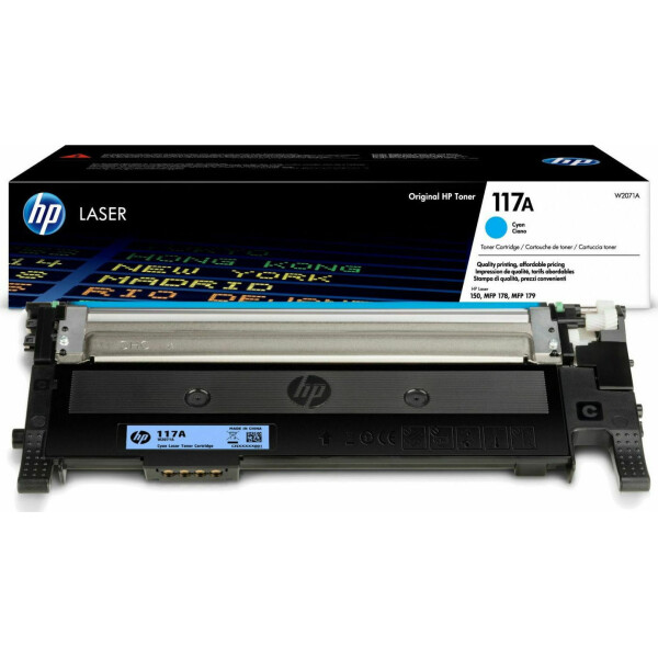 HP 117A Γνήσιο Toner Laser Εκτυπωτή Κυανό 700 Σελίδων W2071A
