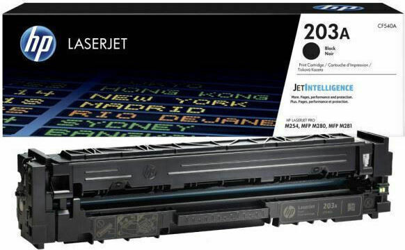 HP 203A Γνήσιο Toner Laser Εκτυπωτή Μαύρο High Yield 1400 Σελίδων CF540A