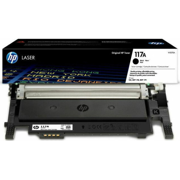HP 117A Γνήσιο Toner Laser Εκτυπωτή Μαύρο 1000 Σελίδων W2070A
