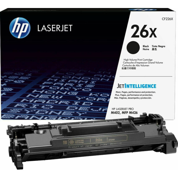 HP 26X Γνήσιο Toner Laser Εκτυπωτή Μαύρο High Yield 9000 Σελίδων CF226X
