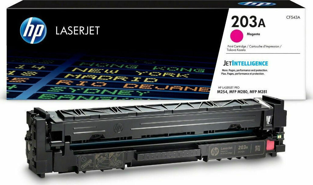 HP 203A Γνήσιο Toner Laser Εκτυπωτή Ματζέντα 1300 Σελίδων CF543A