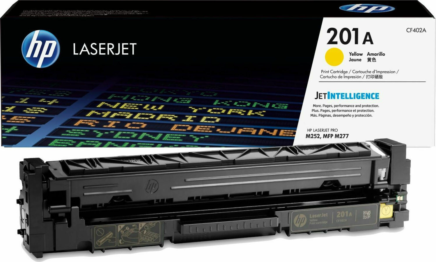 HP 201A Γνήσιο Toner Laser Εκτυπωτή Κίτρινο 1400 Σελίδων CF402A
