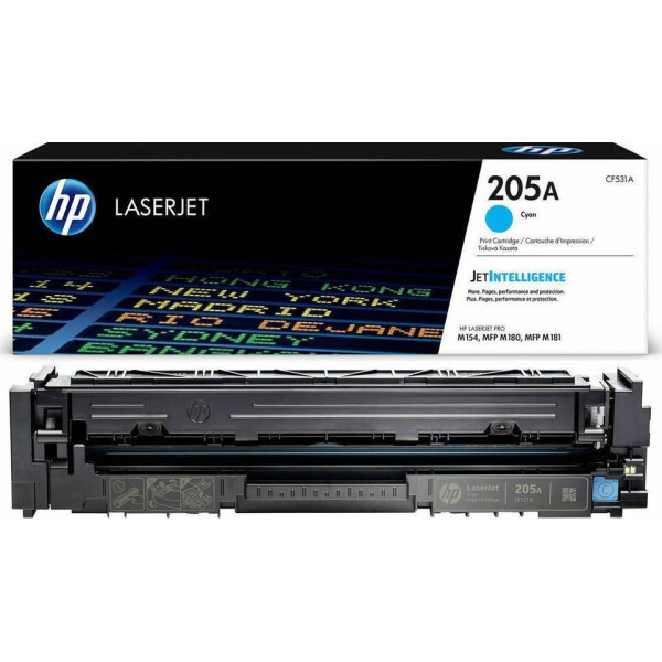 HP 205A Γνήσιο Toner Laser Εκτυπωτή Κυανό 900 Σελίδων CF531A