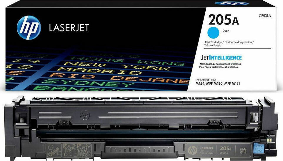 HP 205A Γνήσιο Toner Laser Εκτυπωτή Κυανό 900 Σελίδων CF531A