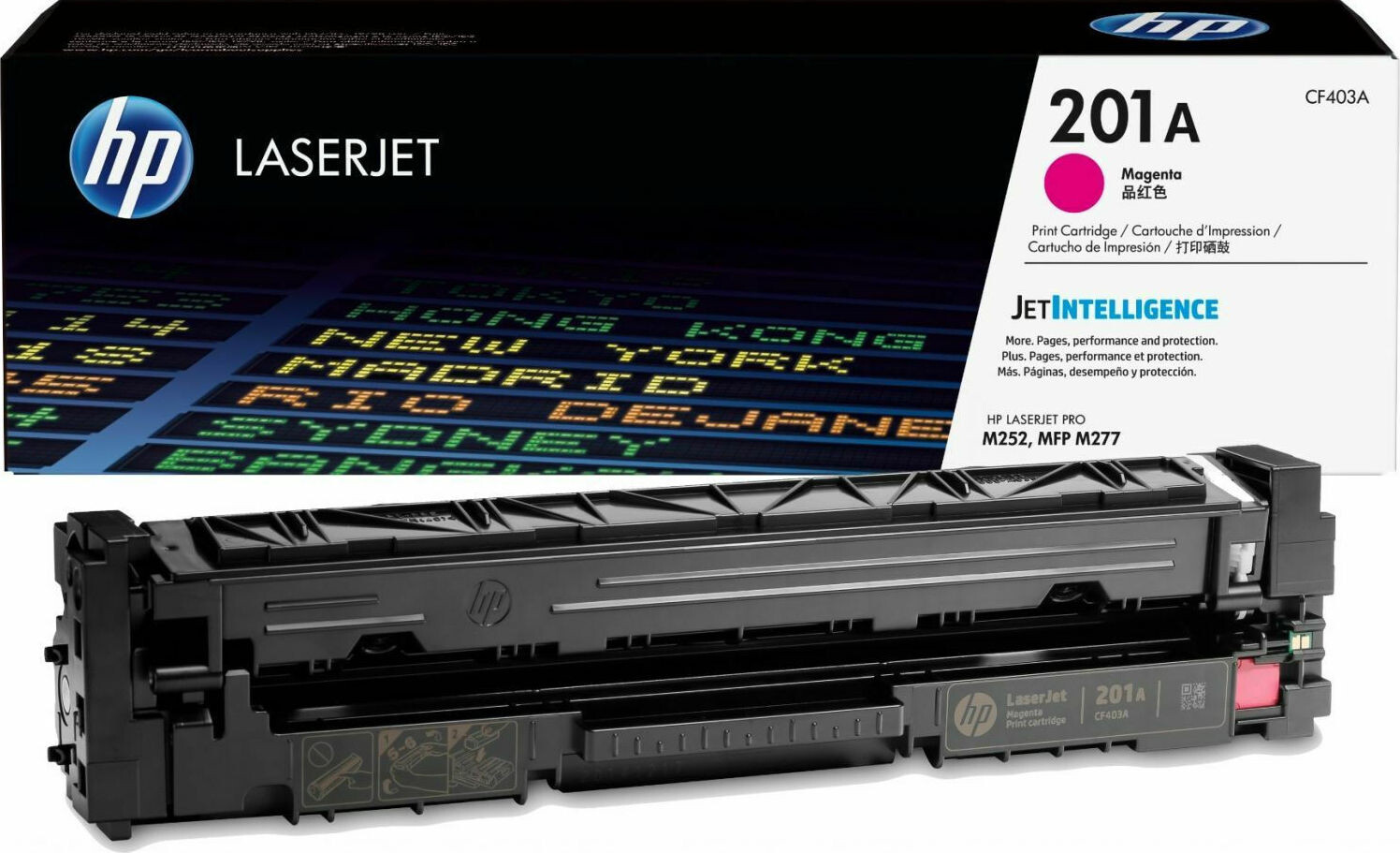 HP 201A Γνήσιο Toner Laser Εκτυπωτή Ματζέντα 1400 Σελίδων CF403A