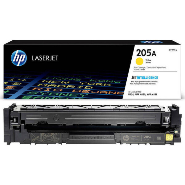 HP 205A Γνήσιο Toner Laser Εκτυπωτή Κίτρινο 900 Σελίδων CF532A