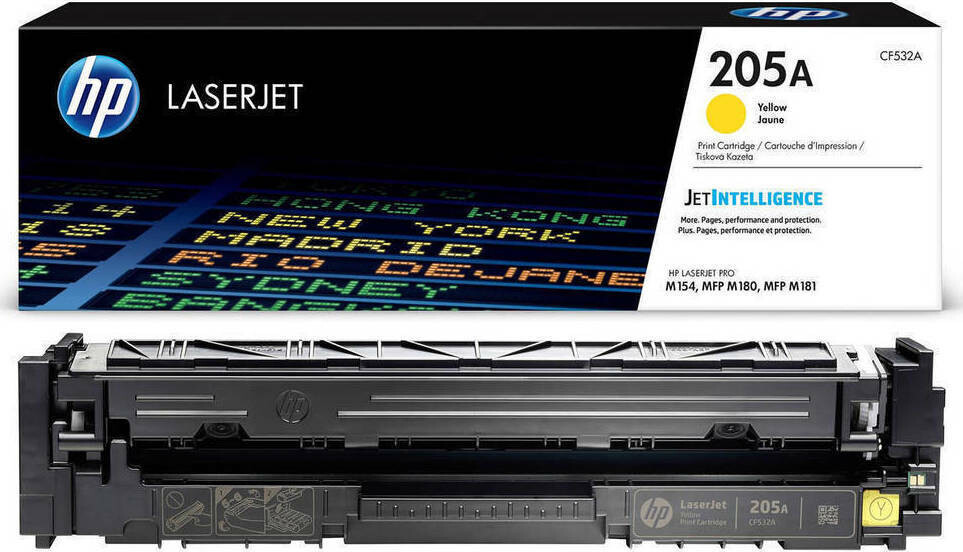HP 205A Γνήσιο Toner Laser Εκτυπωτή Κίτρινο 900 Σελίδων CF532A