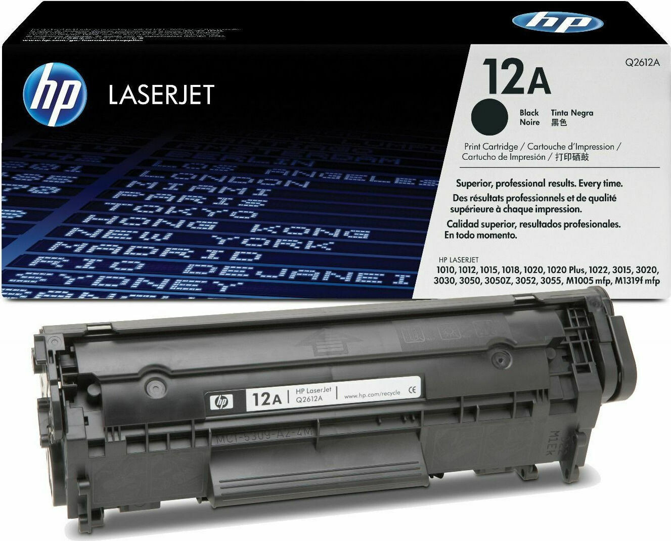 HP 12A Γνήσιο Toner Laser Εκτυπωτή Μαύρο 2000 Σελίδων Q2612A