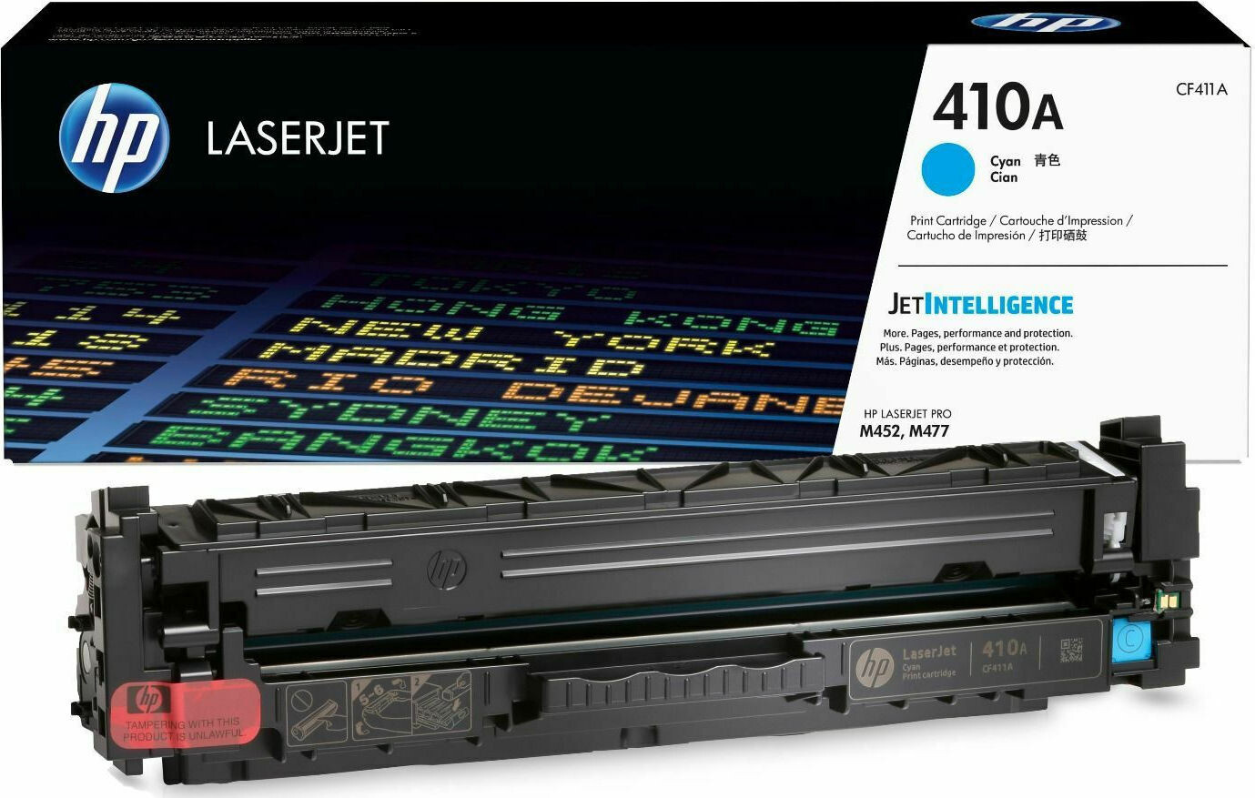 HP 410A Γνήσιο Toner Laser Εκτυπωτή Κυανό 2300 Σελίδων CF411A