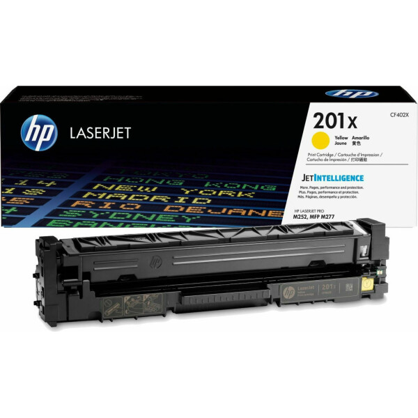 HP 201X Γνήσιο Toner Laser Εκτυπωτή Κίτρινο High Yield 2300 Σελίδων CF402X