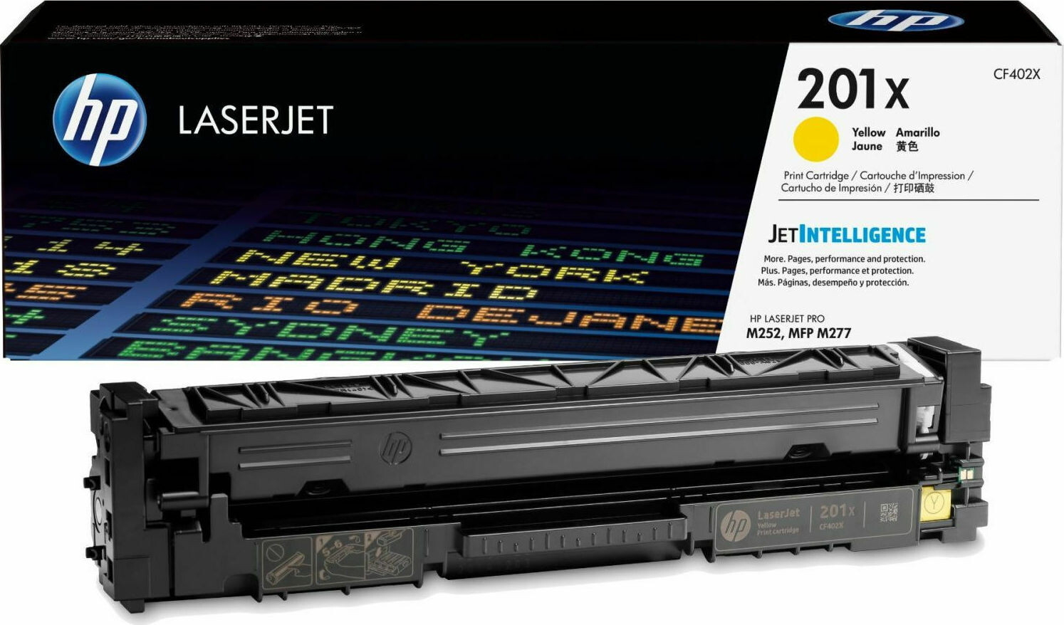 HP 201X Γνήσιο Toner Laser Εκτυπωτή Κίτρινο High Yield 2300 Σελίδων CF402X
