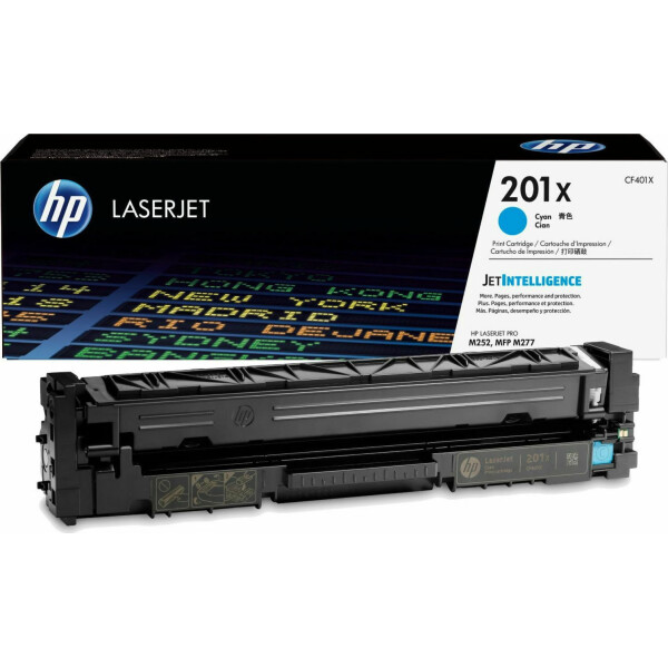 HP 201X Γνήσιο Toner Laser Εκτυπωτή Κυανό High Yield 2300 Σελίδων CF401X