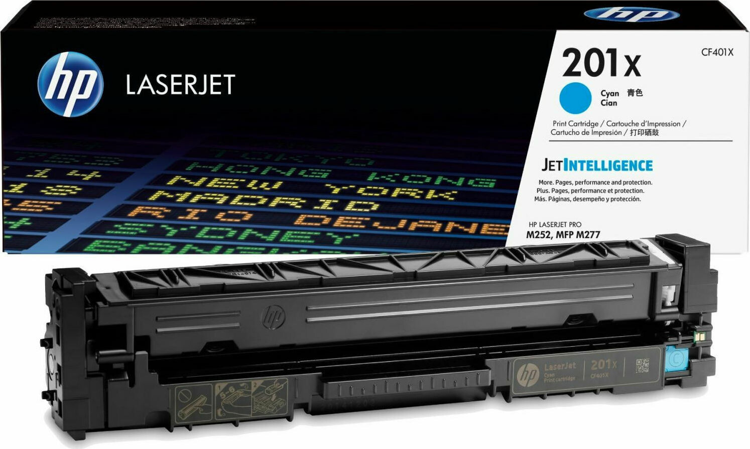 HP 201X Γνήσιο Toner Laser Εκτυπωτή Κυανό High Yield 2300 Σελίδων CF401X