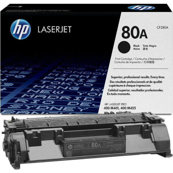 HP 80A Γνήσιο Toner Laser Εκτυπωτή Μαύρο 2700 Σελίδων CF280A