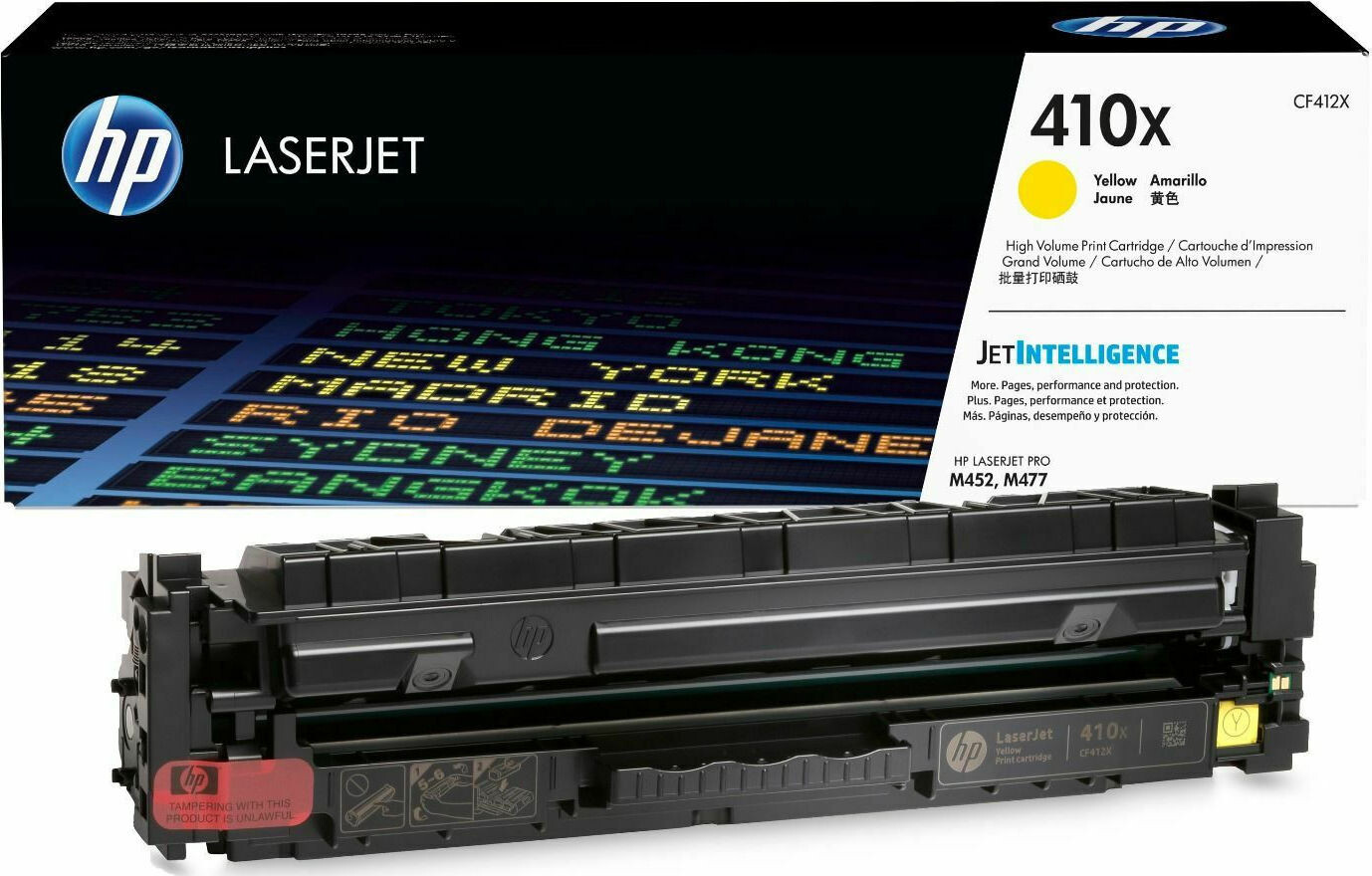 HP 410X Γνήσιο Toner Laser Εκτυπωτή Κίτρινο High Yield 5000 Σελίδων CF412X