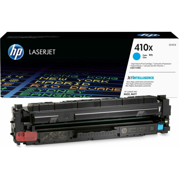 HP 410X Γνήσιο Toner Laser Εκτυπωτή Κυανό High Yield 5000 Σελίδων CF411X