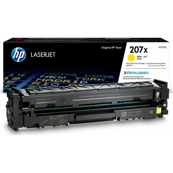 HP 207X Γνήσιο Toner Laser Εκτυπωτή Κίτρινο High Yield 2450 Σελίδων W2212X