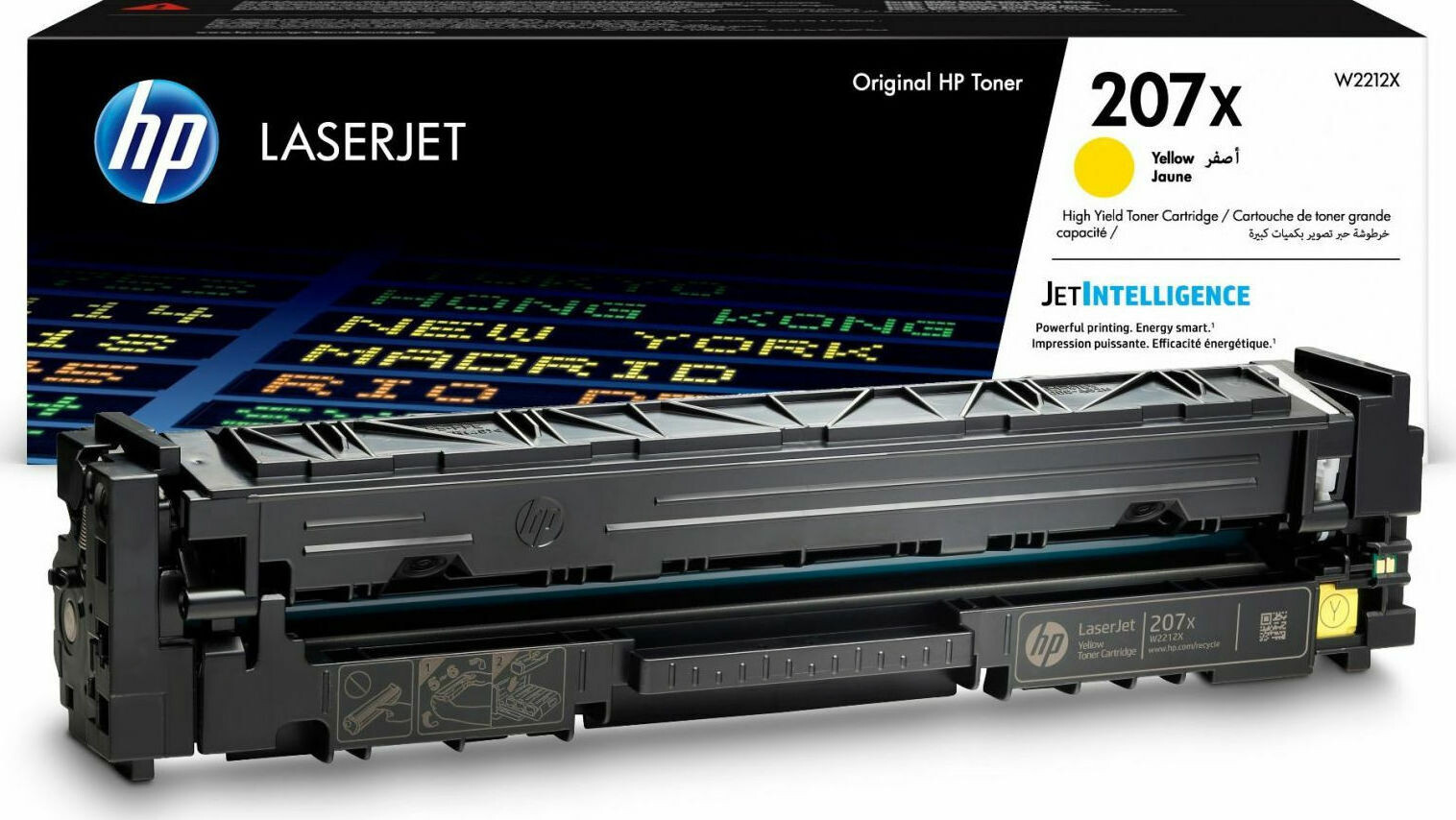 HP 207X Γνήσιο Toner Laser Εκτυπωτή Κίτρινο High Yield 2450 Σελίδων W2212X