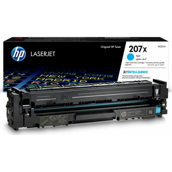 HP 207X Γνήσιο Toner Laser Εκτυπωτή Κυανό High Yield 2450 Σελίδων W2211X