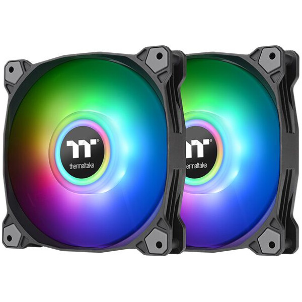 Thermaltake Pure Duo 14 Case Fan 140mm 1500rpm / 82.23cfm με ARGB Φωτισμό και Σύνδεση 4-Pin PWM 2τμχ