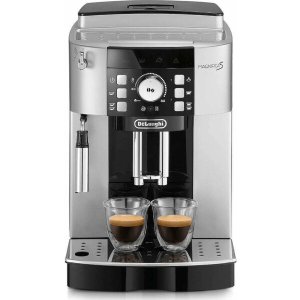 DeLonghi Magnifica Αυτόματη Μηχανή Espresso 1450W Πίεσης 15bar με Μύλο Άλεσης Ασημί