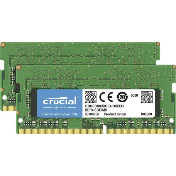 Crucial DDR4 32GB RAM με 2x16GB Modules και Ταχύτητα 3200 για Laptop Κωδικός CT2K16G4SFRA32A