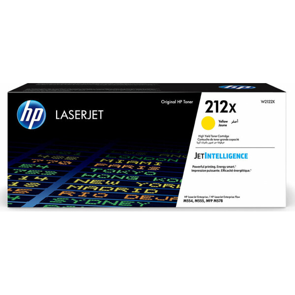 HP 212X Γνήσιο Toner Laser Εκτυπωτή Κίτρινο High Yield 10000 Σελίδων W2122X