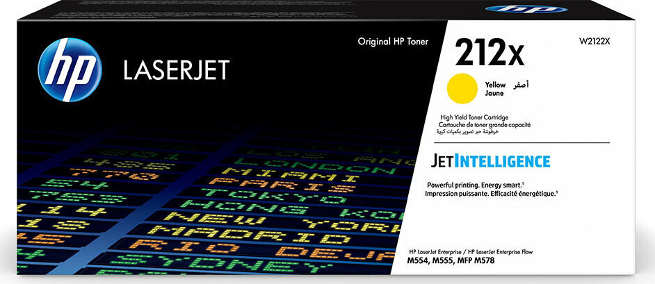 HP 212X Γνήσιο Toner Laser Εκτυπωτή Κίτρινο High Yield 10000 Σελίδων W2122X