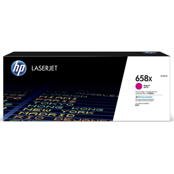 HP 658X Γνήσιο Toner Laser Εκτυπωτή Ματζέντα High Yield 28000 Σελίδων W2003X