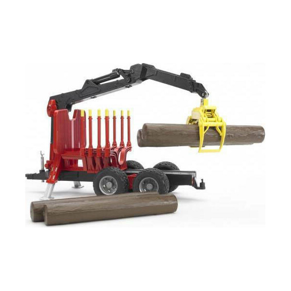 Bruder Γερανός Forestry Trailer with Loading Crane and Grab 116 για 3 Ετών