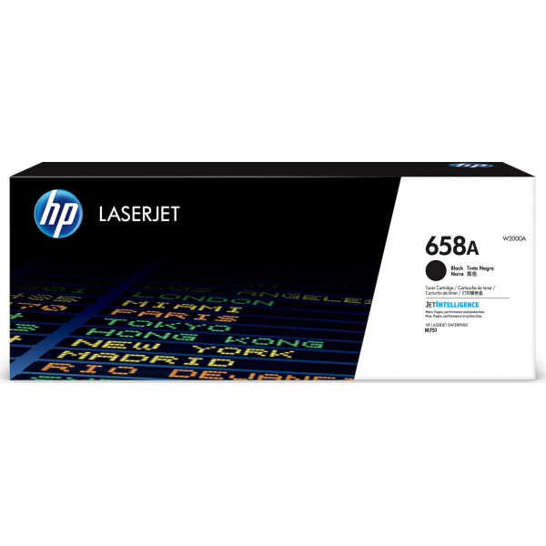 HP 658A Γνήσιο Toner Laser Εκτυπωτή Μαύρο 2000 Σελίδων W2000A