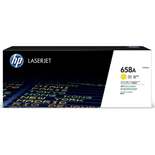 HP 658A Γνήσιο Toner Laser Εκτυπωτή Κίτρινο 6000 Σελίδων W2002A