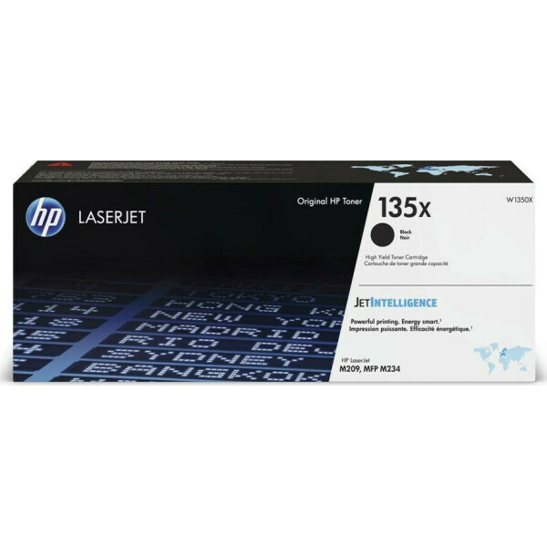 HP 135X Γνήσιο Toner Laser Εκτυπωτή Μαύρο High Yield 2400 Σελίδων W1350X