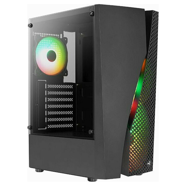 Aerocool Wave v3 Gaming Micro Tower Κουτί Υπολογιστή με Πλαϊνό Παράθυρο Μαύρο