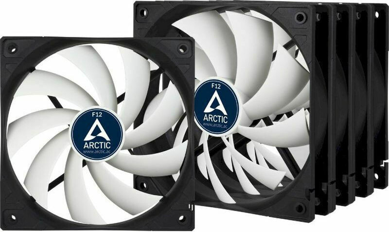 Arctic F12 Case Fan 120mm 1350rpm / 53cfm Χωρίς Led Φωτισμό και Σύνδεση 3-Pin 5τμχ