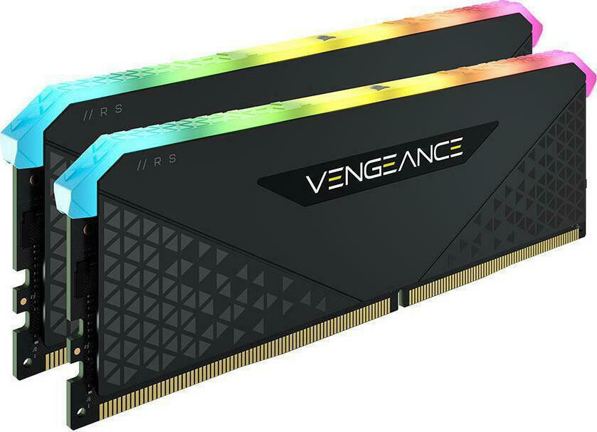 Corsair Vengeance RGB RS DDR4 16GB RAM με 2x8GB Modules και Ταχύτητα 3200 για Desktop Κωδικός CMG16GX4M2E3200C16