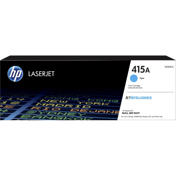 HP 415A Γνήσιο Toner Laser Εκτυπωτή Κυανό 2100 Σελίδων W2031A