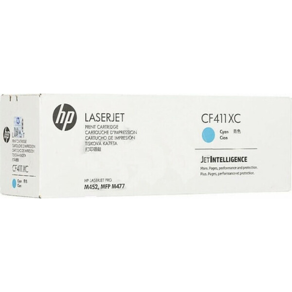 HP 410X Γνήσιο Toner Laser Εκτυπωτή Κυανό High Yield 5000 Σελίδων CF411XC