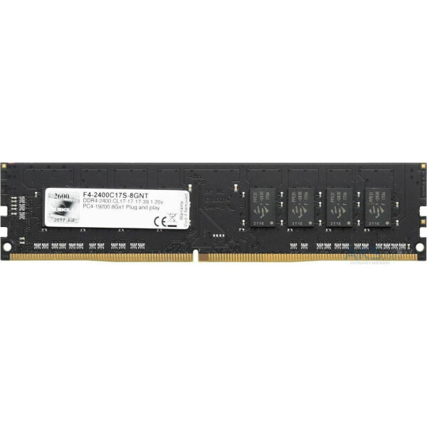G.Skill Value DDR4 με Module 1x8GB και Ταχύτητα 2400 για Desktop Κωδικός F4-2400C17S-8GNT