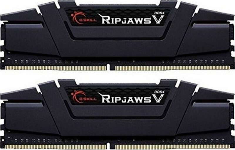 G.Skill Ripjaws V DDR4 16GB RAM με 2x8GB Modules και Ταχύτητα 3200 για Desktop Κωδικός F4-3200C16D-16GVGB