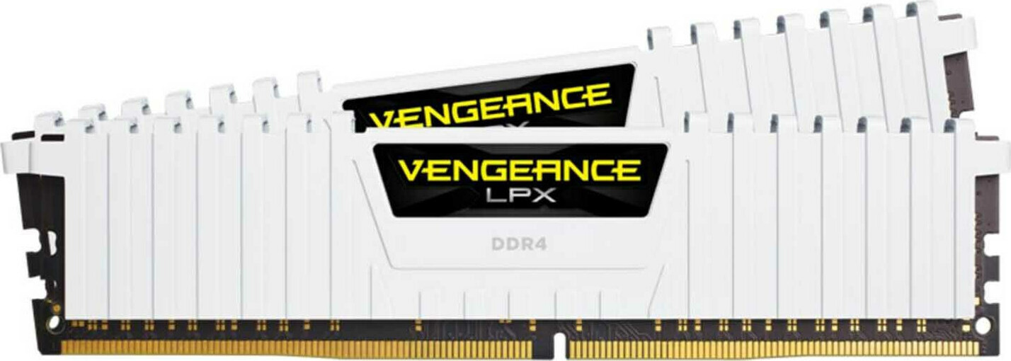 Corsair Vengeance LPX White DDR4 16GB RAM με 2x8GB Modules και Ταχύτητα 3000 για Desktop Κωδικός CMK16GX4M2D3000C16W