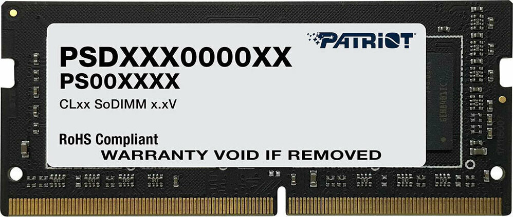 Patriot Signature Line DDR4 με Module 1x8GB και Ταχύτητα 3200 για Laptop Κωδικός PSD48G320081S