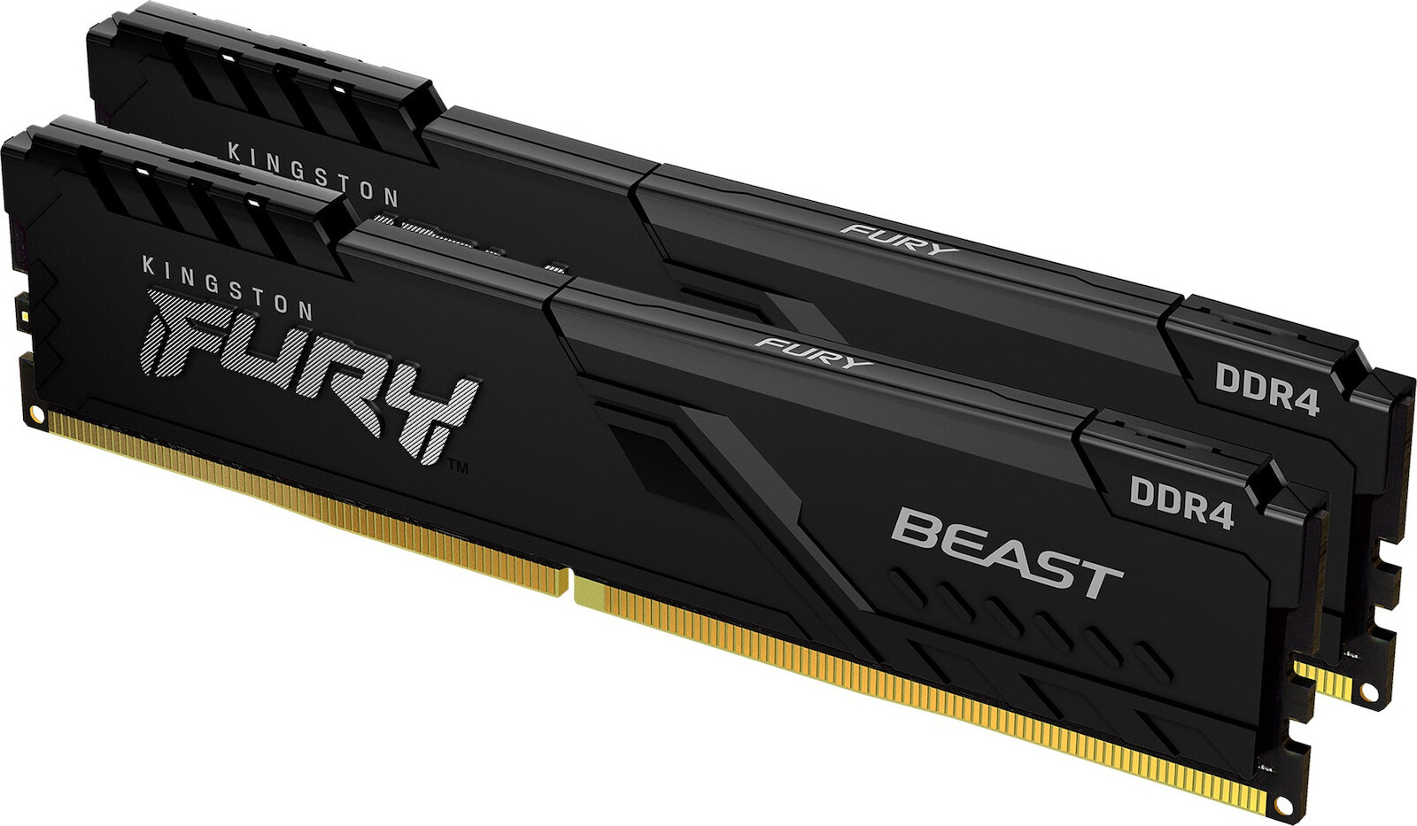 Kingston Fury Beast DDR4 16GB RAM με 2x8GB Modules και Ταχύτητα 3600 για Desktop Κωδικός KF436C17BBK2/16