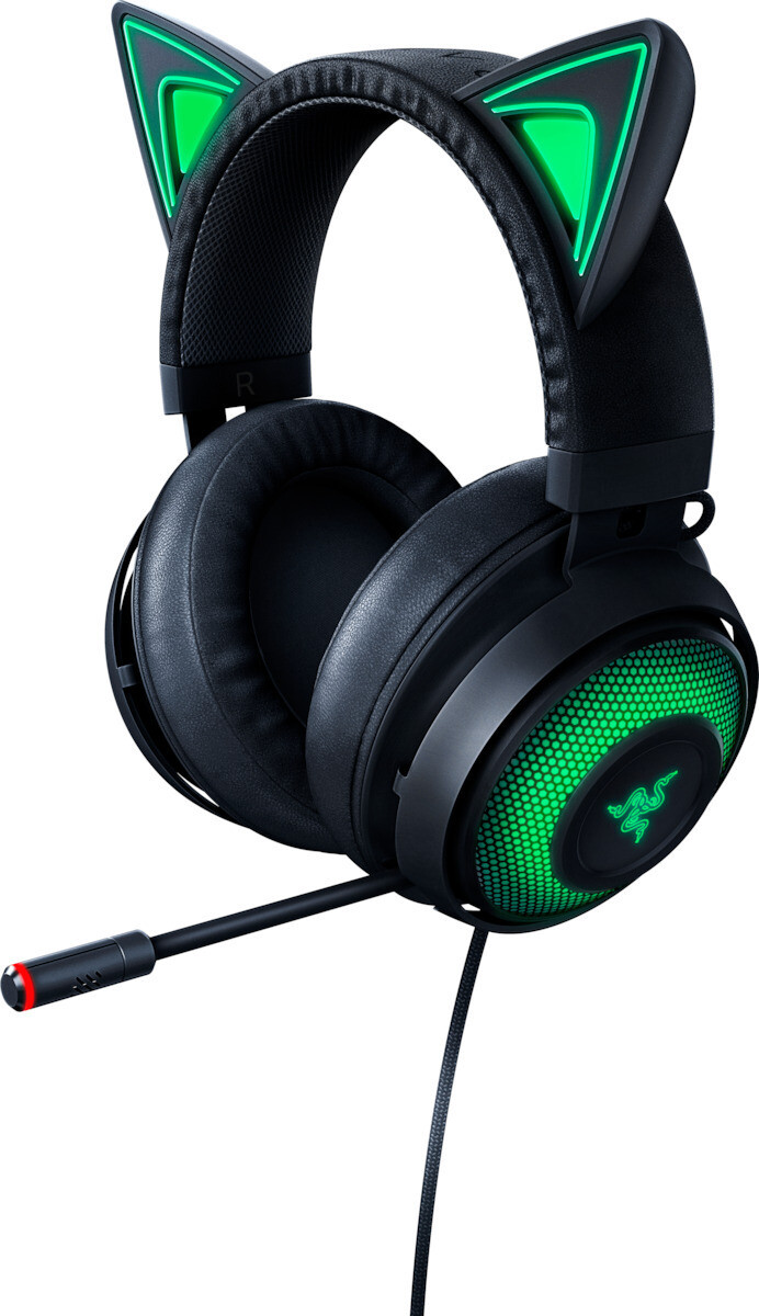 Razer Kraken Kitty Edition Over Ear Gaming Headset με σύνδεση USB