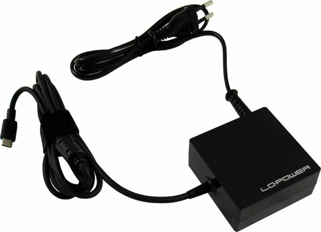 LC-Power USB-C Universal Φορτιστής Laptop 90W με Αντάπτορα Τροφοδοσίας Κωδικός LC-NB-PRO-90-C