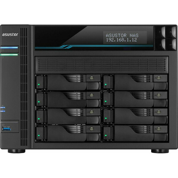 Asustor Lockerstor 8 AS6508T NAS Tower με 8 θέσεις για HDD/M.2/SSD και 2 θύρες Ethernet