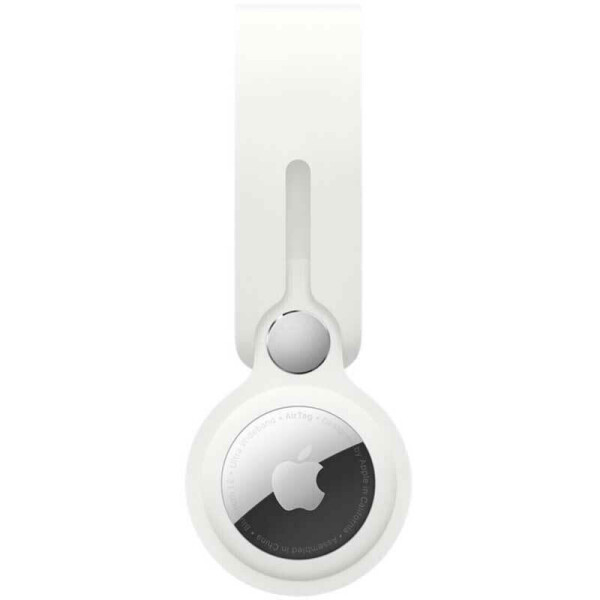 Apple Loop Θήκη Μπρελόκ Σιλικόνης για AirTag σε Λευκό χρώμα